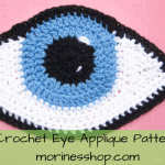 Crochet Eye Applique- A Free Crochet Pattern