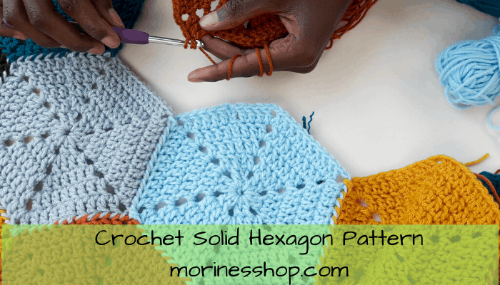 Crochet solid hexagon pattern