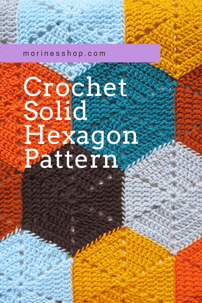 Crochet solid hexagon pattern by Morine's Shop