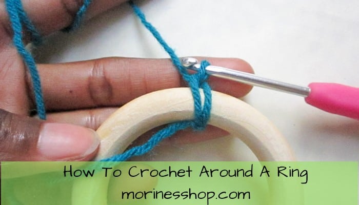 How to crochet around a ring
