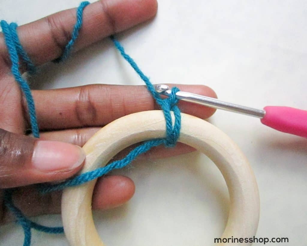 How To Crochet Around a Ring. A Free Tutorial. - Morine's Shop