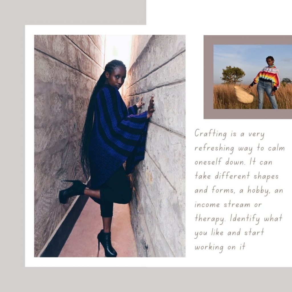 Meet Keren Ruth Osapir, the founder of Ogfra Knits, a handmade Kenyan based design company that provides yarn garments and house accessories. #Shuhuda_OurStories #Ogfra_Knits #CrochetFashion #SustainableFashion #Sustainable