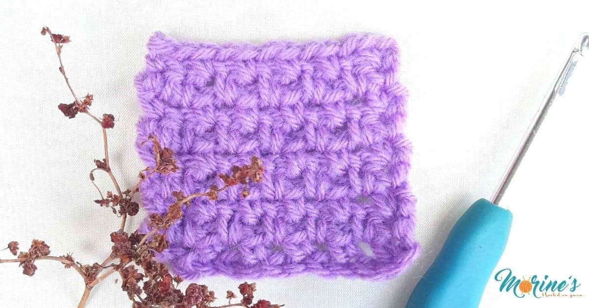 How to Make a Moss Stitch Crochet Blanket Morine's Shop
