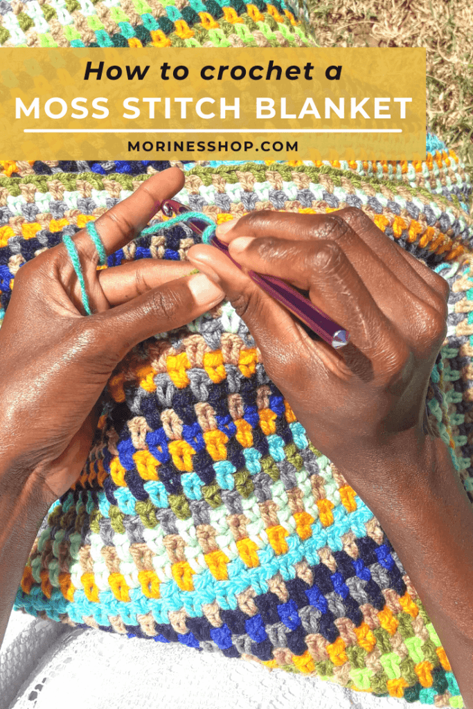 Using only basic crochet stitches and yarn from your stash, you can create a gorgeous Moss Stitch Crochet Blanket. Learn how in this step-by-step pattern tutorial.