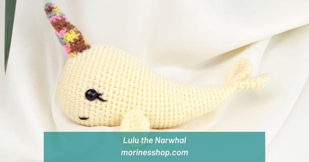 Lulu is a beginner-friendly crochet narwhal pattern that will delight kids (and adults) of any age. Perfect as a shower gift or bedroom décor!