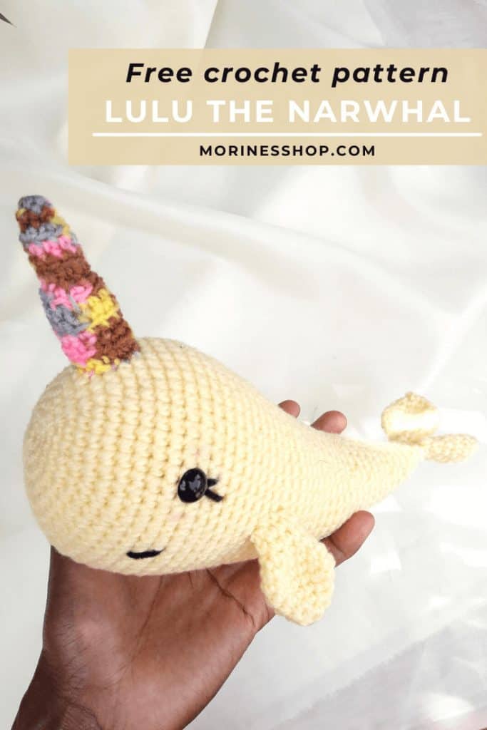 Lulu is a beginner-friendly crochet narwhal pattern that will delight kids (and adults) of any age. Perfect as a shower gift or bedroom décor!